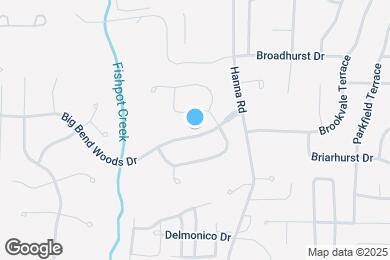 Map image of the property - 813 Big Bend Woods Dr