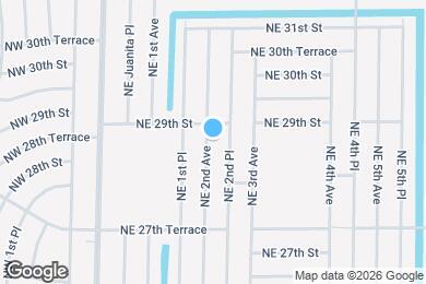 Map image of the property - 2825 NE 2nd Ave
