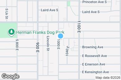 Map image of the property - 1375 S 1000 E