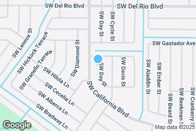 Map image of the property - 1918 SW Day St