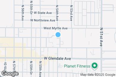 Map image of the property - 7130 N 54th Ave