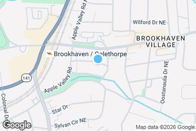 Map image of the property - 1325 Peachtree View NE