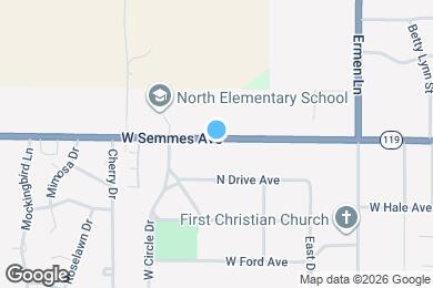 Map image of the property - 1117 W Semmes Ave