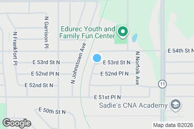 Map image of the property - 804 E 53rd St N