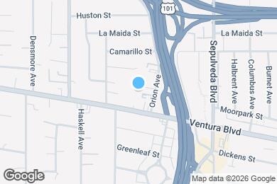 Map image of the property - 15464 Moorpark St