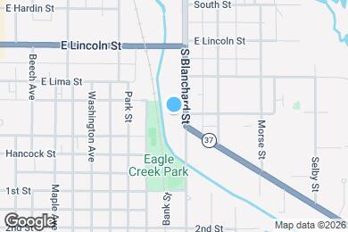 Map image of the property - 836 S Blanchard St