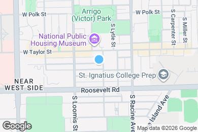 Map image of the property - 1307 W Fillmore St
