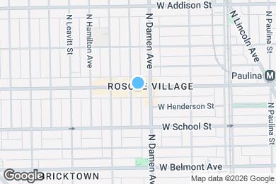 Map image of the property - 2017 W Roscoe St