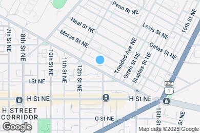 Map image of the property - 1254 Florida Ave NE
