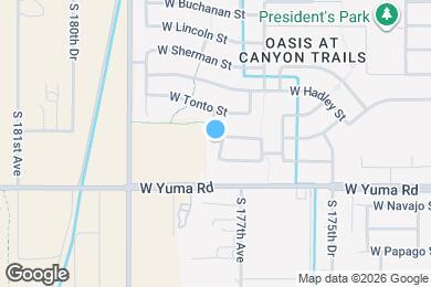 Map image of the property - 1036 S 177th Dr