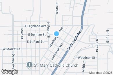 Map image of the property - 2021 Washington Ave