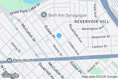 Map image of the property - 2321 Eutaw Pl