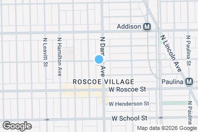 Map image of the property - 3448 N Damen Ave