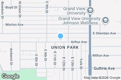 Map image of the property - 1106 Arthur Ave