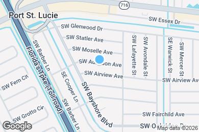 Map image of the property - 244 SW Aubudon Ave