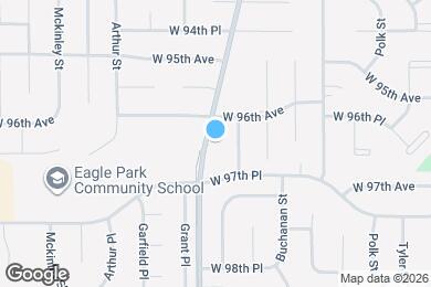 Map image of the property - 9621 Merrillville Rd