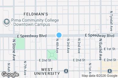 Map image of the property - 1046 N 4th Ave