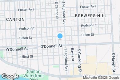 Map image of the property - 1015 S Clinton St