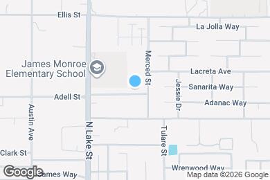 Map image of the property - 1051 Adell St