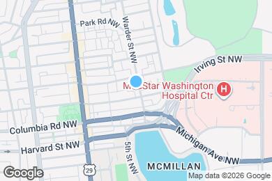 Map image of the property - 3112 Warder St NW