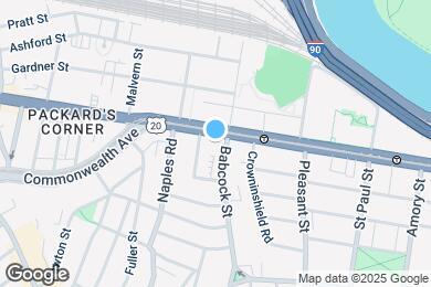 Map image of the property - 1022 Commonwealth Ave
