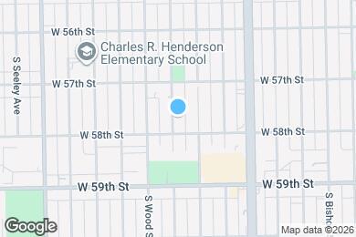 Map image of the property - 5743 S Hermitage Ave