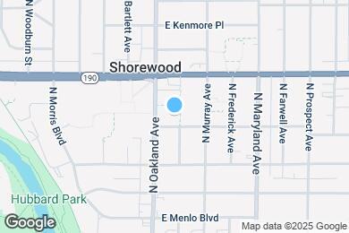 Map image of the property - 1818 E Shorewood Blvd