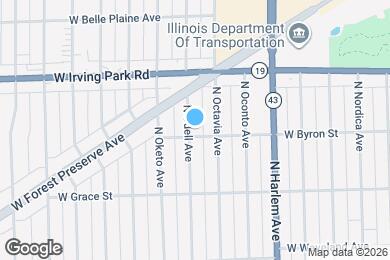 Map image of the property - 3907 N Odell Ave