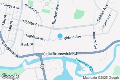 Map image of the property - 1830 Highland Ave
