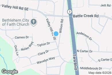 Map image of the property - 551 Valley Hill Rd SE