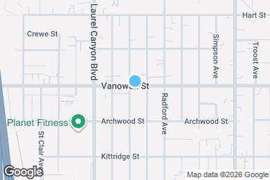 Map image of the property - 11954 Vanowen St