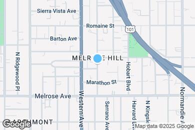 Map image of the property - 857 N Oxford Ave