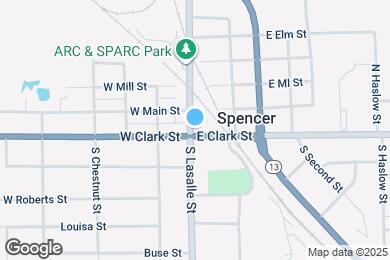Map image of the property - 100 E Clark St
