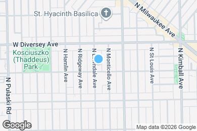 Map image of the property - 2711 N Lawndale Ave