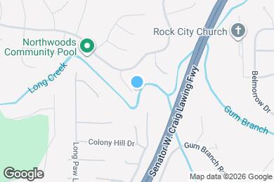 Map image of the property - 1606 Oak Knoll Ln