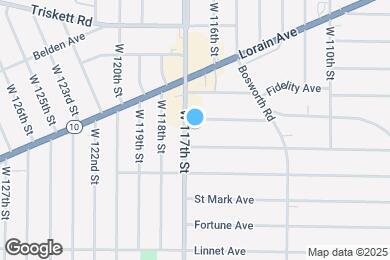 Map image of the property - 3391 W 117th St