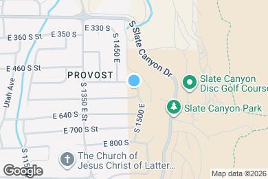 Map image of the property - 550 S 1500 E