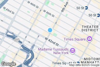 Map image of the property - W. 43rd St , 9th Ave