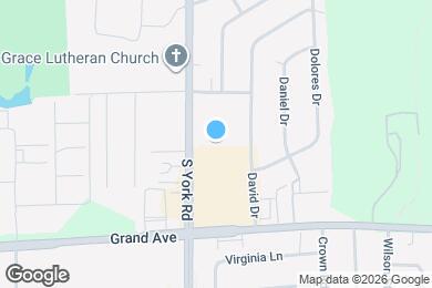 Map image of the property - 1043 S York Rd