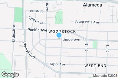 Map image of the property - 343 1/2 Lincoln Ave