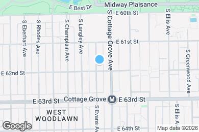 Map image of the property - 6149 S Evans Ave