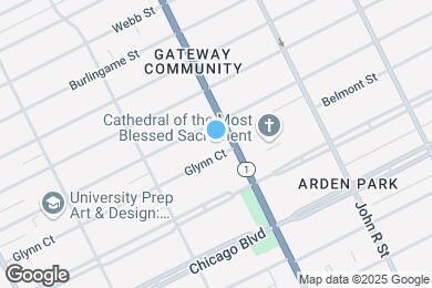 Map image of the property - Cathedral Arts Apartments