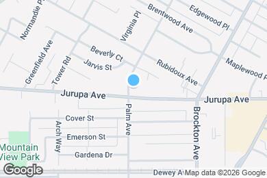 Map image of the property - 4475 Jurupa Ave