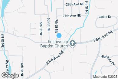 Map image of the property - 2505 7th St NE