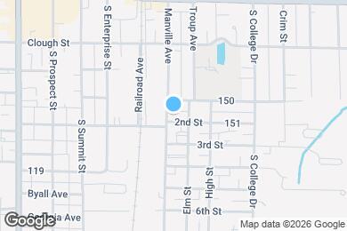Map image of the property - 605 2nd St