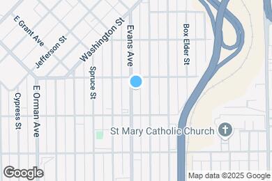 Map image of the property - 1010 E Evans Ave