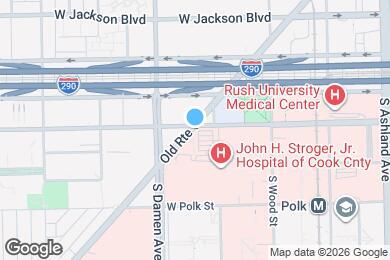 Map image of the property - 1921 W Harrison St