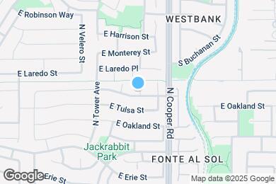 Map image of the property - 1872 E San Tan St