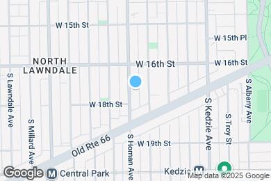 Map image of the property - 1639 S Homan Ave