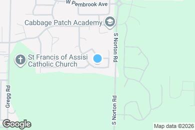 Map image of the property - 882 S Hickory Ln